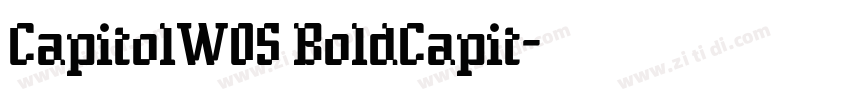 CapitolW05 BoldCapit字体转换